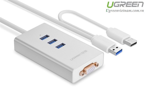 C&#225;p Chuyển USB 3.0 to VGA Ch&#237;nh H&#227;ng UGreen (40256) 618GK